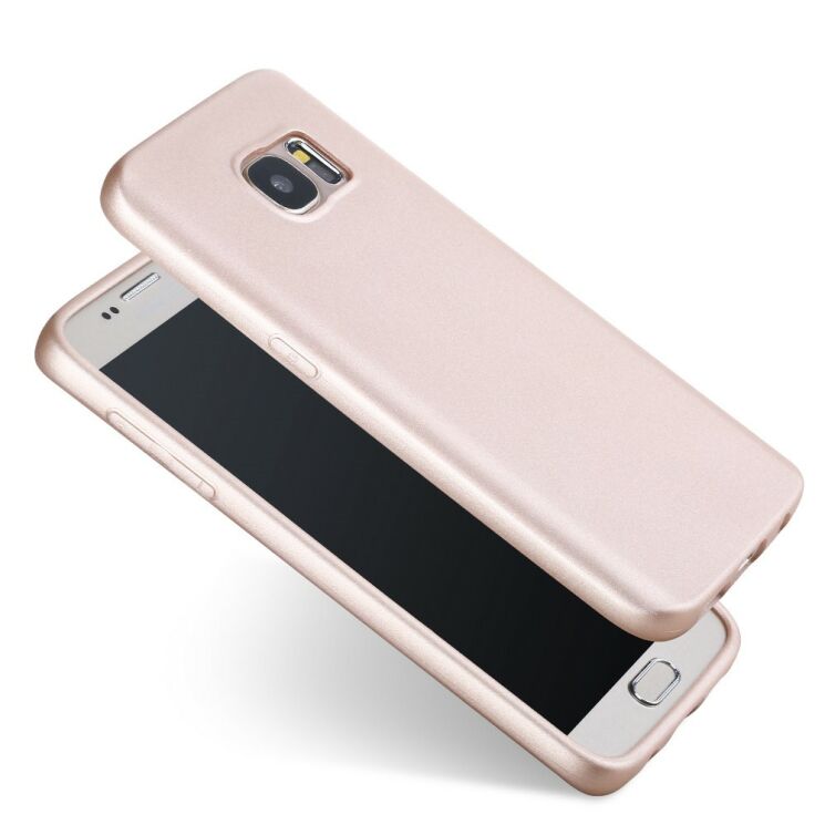 Силиконовый чехол X-LEVEL Mattу для Samsung Galaxy S7 (G930) - Gold: фото 1 из 15