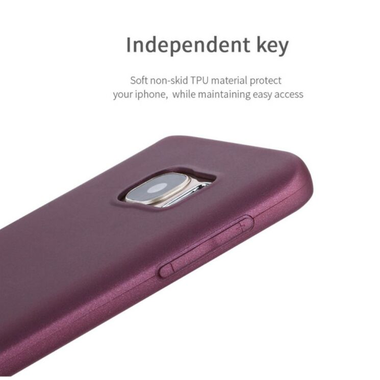Силиконовый чехол X-LEVEL Mattу для Samsung Galaxy S7 (G930) - Wine Red: фото 12 из 15