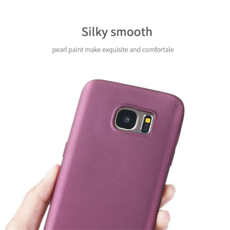 Силиконовый чехол X-LEVEL Mattу для Samsung Galaxy S7 (G930) - Wine Red: фото 11 из 15