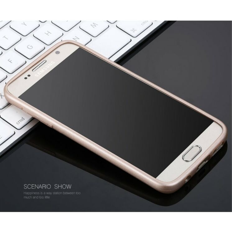 Силиконовый чехол X-LEVEL Mattу для Samsung Galaxy S7 (G930) - Gold: фото 6 из 15