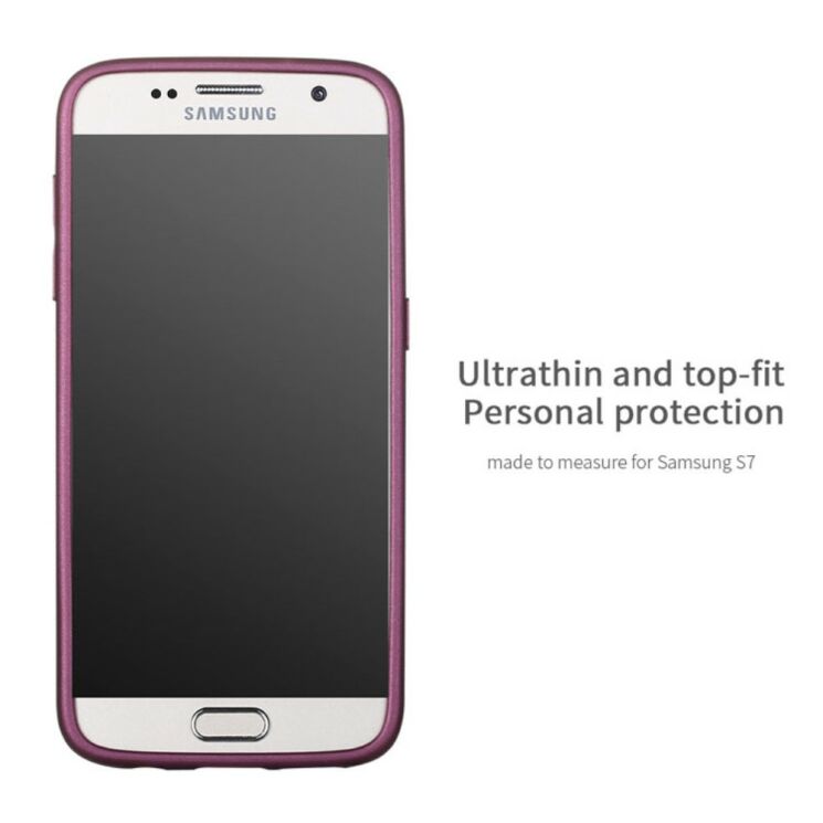 Силиконовый чехол X-LEVEL Mattу для Samsung Galaxy S7 (G930) - Wine Red: фото 10 из 15