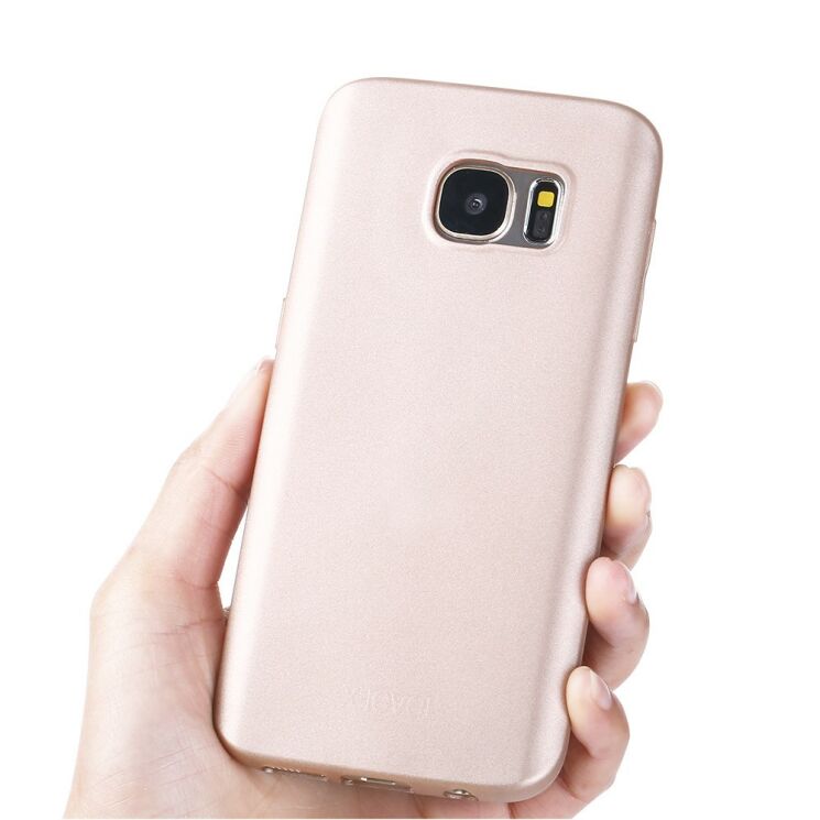 Силіконовий чохол X-LEVEL Mattу для Samsung Galaxy S7 (G930) - Gold: фото 4 з 15