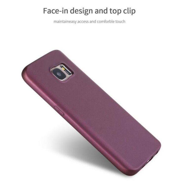 Силиконовый чехол X-LEVEL Mattу для Samsung Galaxy S7 (G930) - Wine Red: фото 15 из 15