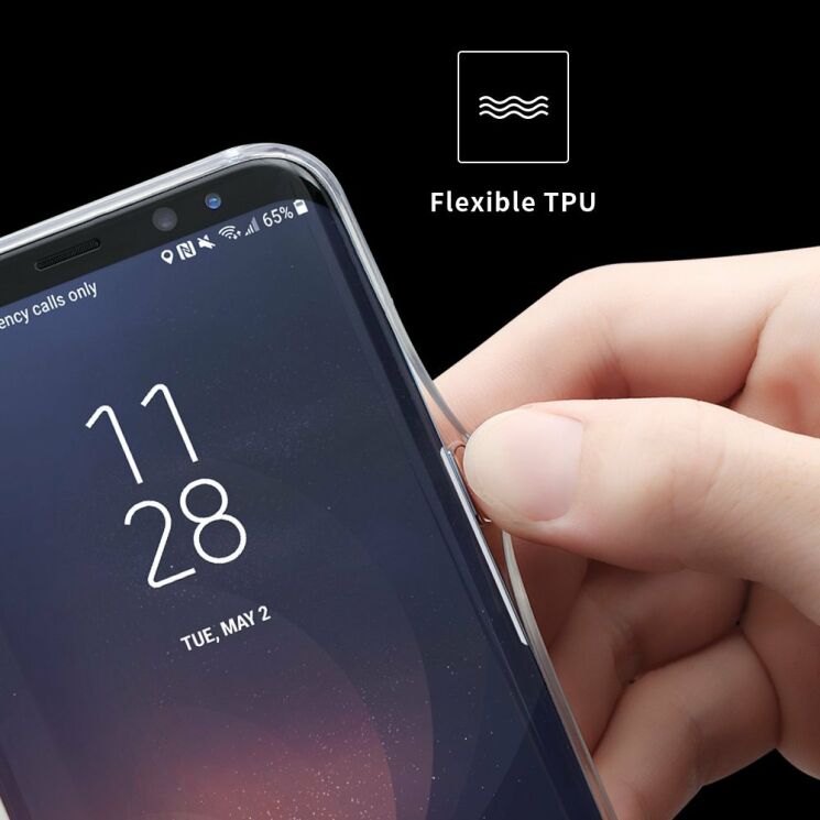 Силіконовий (TPU) чохол Deexe Glossy Cover для Samsung Galaxy S8 Plus (G955): фото 2 з 4