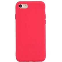 Силіконовий (TPU) чохол Deexe Matte Case для Apple iPhone SE 2 / 3 (2020 / 2022) / iPhone 8 / iPhone 7 - Red: фото 1 з 5