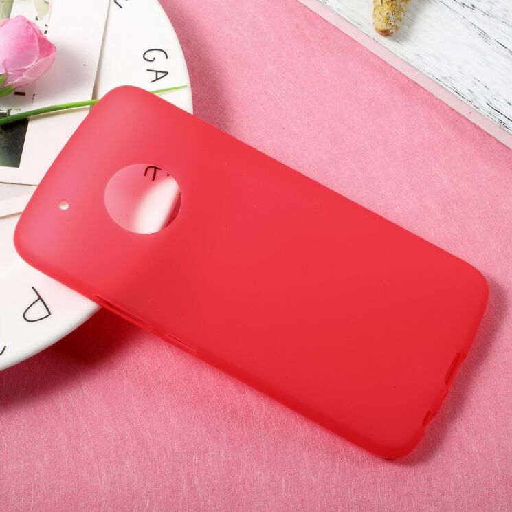 Силиконовый (TPU) чехол Deexe Soft Case для Motorola Moto G5 Plus - Red: фото 3 из 4