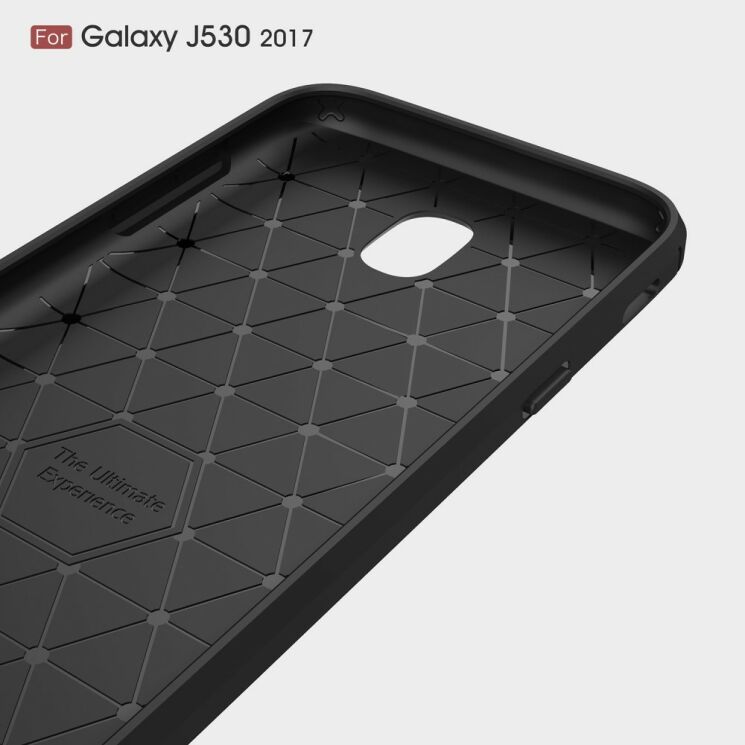 Силіконовий (TPU) чохол UniCase Carbon для Samsung Galaxy J5 2017 (J530) - Gray: фото 6 з 10