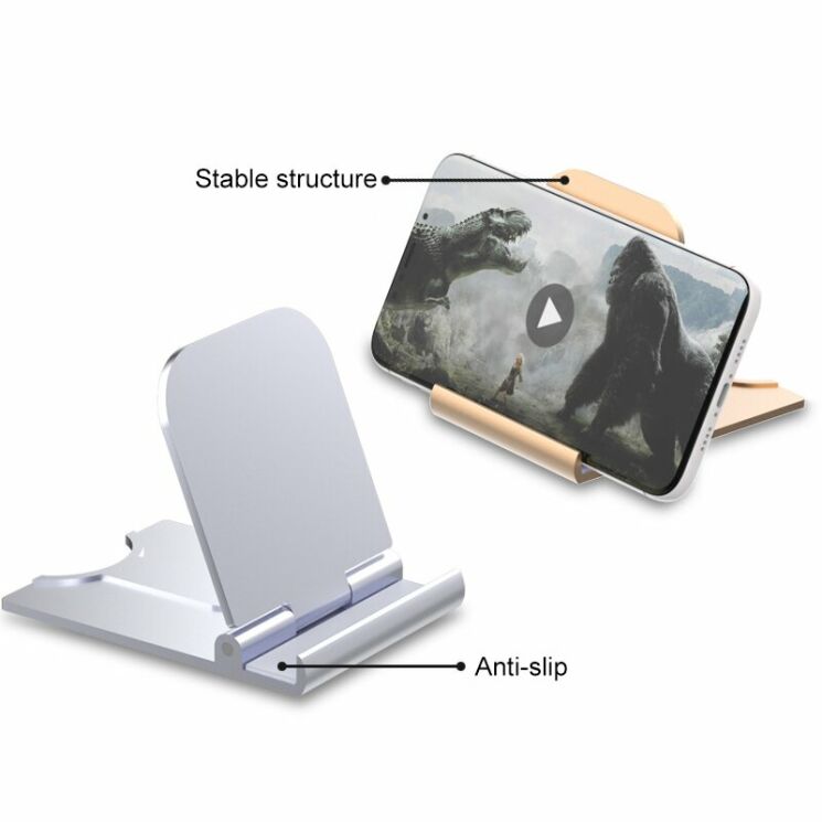 Универсальная подставка Deexe Stand Holder для смартфонов и планшетов - Gold: фото 14 из 18