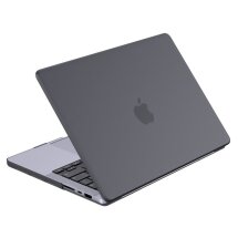 Захисна накладка LENTION Matte Shell для Apple MacBook Air 13 (2022) - Transparent Black: фото 1 з 13