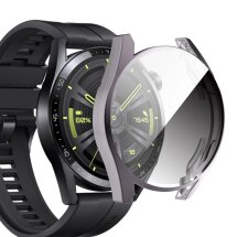 Защитный чехол Deexe Silicone Frame для Huawei Watch GT 3 (42mm) - Grey: фото 1 из 5