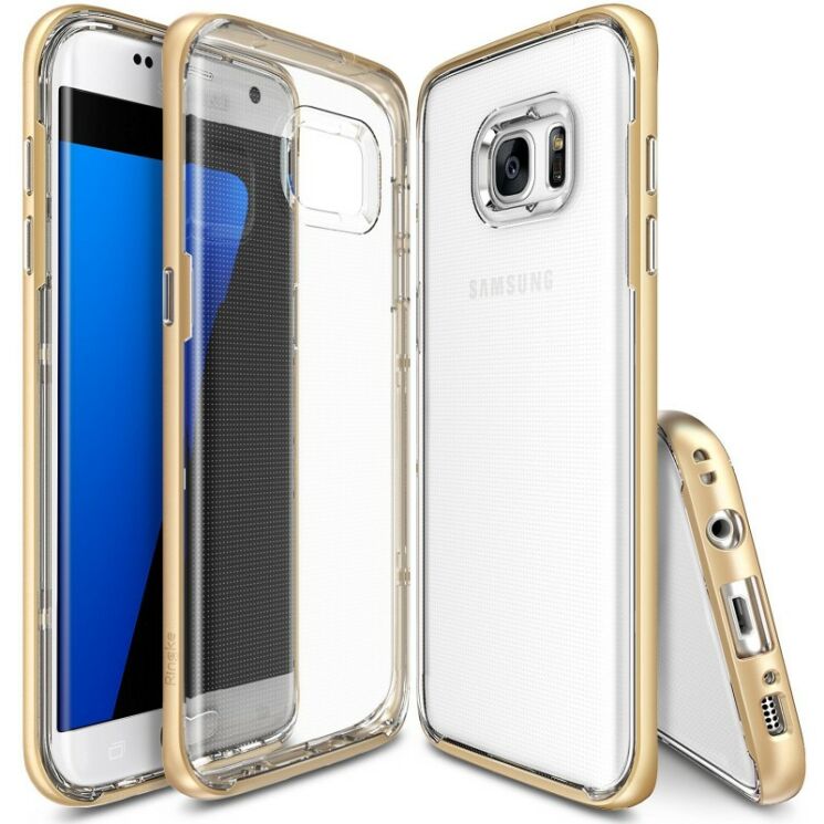 Защитный чехол RINGKE Fusion Frame для Samsung Galaxy S7 Edge (G935) - Gold: фото 1 из 5