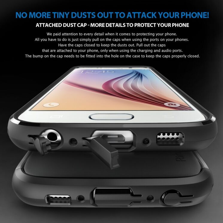 Захисний чохол Ringke MAX для Samsung Galaxy S6 (G920) - Black: фото 7 з 8
