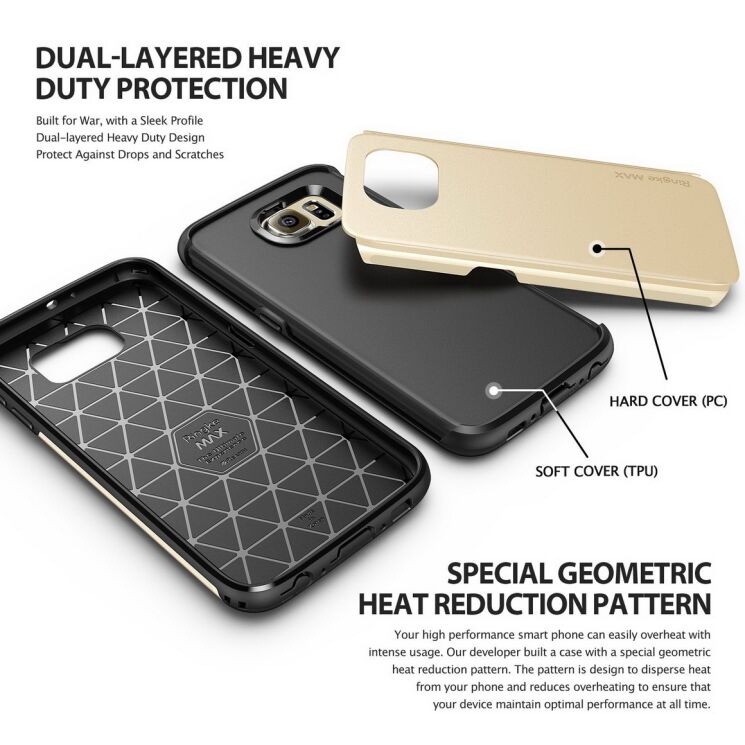 Защитный чехол Ringke MAX для Samsung Galaxy S6 (G920) - Black: фото 8 из 8