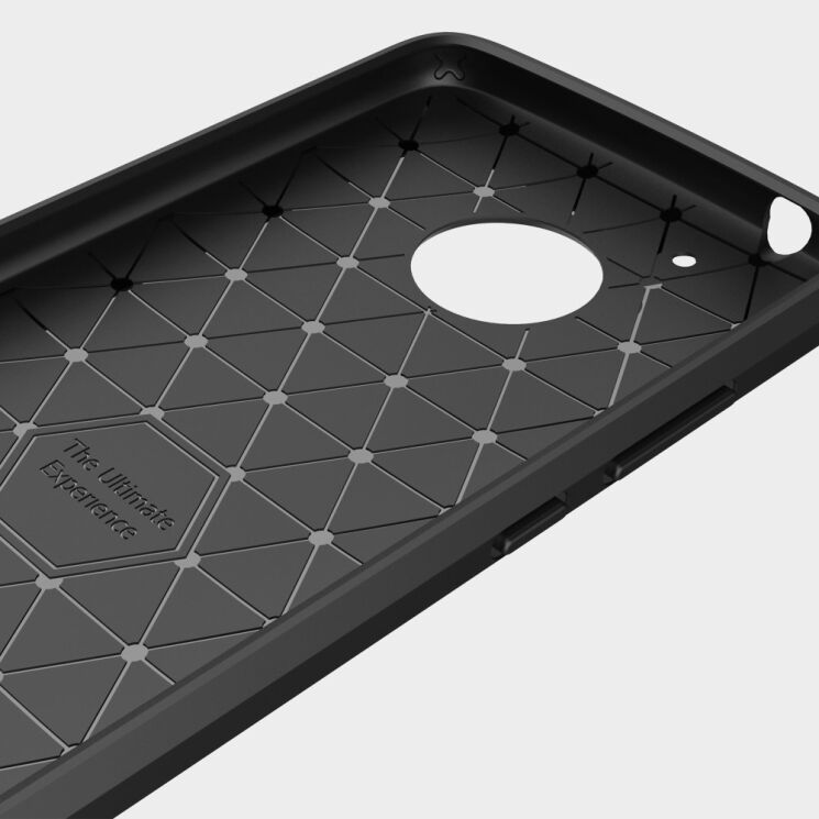 Захисний чохол UniCase Carbon для Motorola Moto G5 - Black: фото 5 з 10