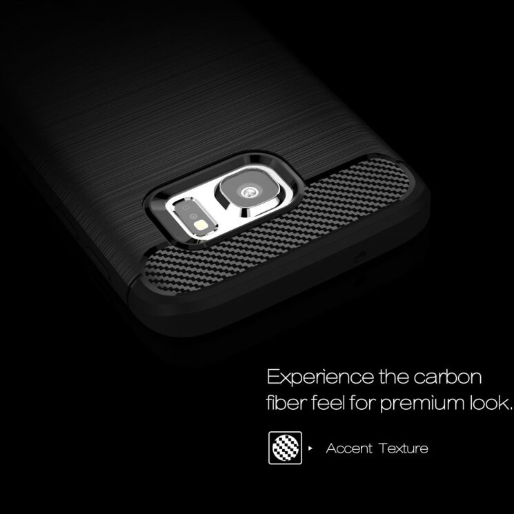 Захисний чохол UniCase Carbon для Samsung Galaxy S7 (G930) - Black: фото 4 з 8