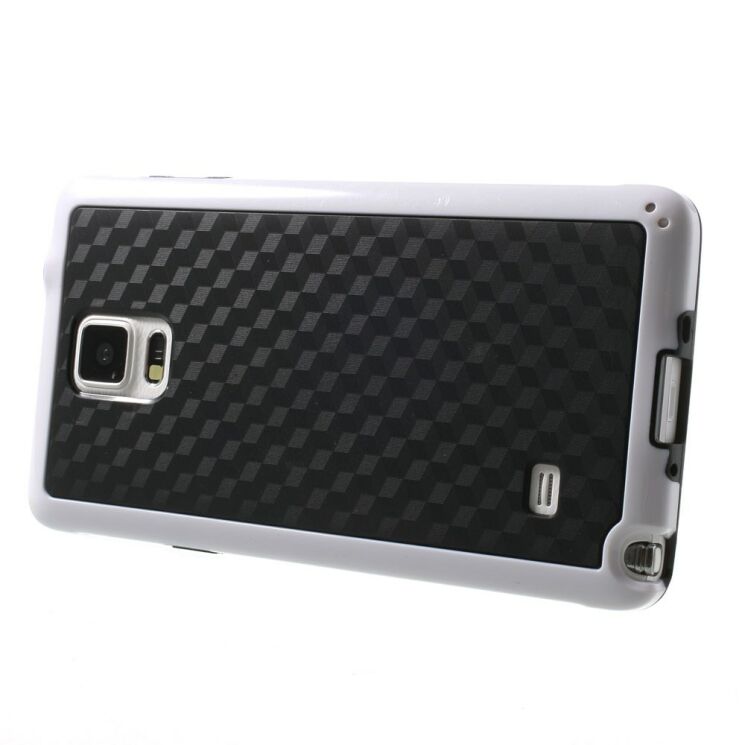 Силиконовая накладка Deexe Cube Pattern для Samsung Galaxy Note 4 - White: фото 3 з 7
