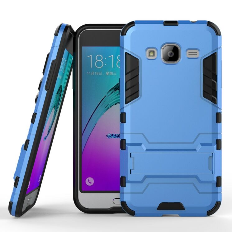 Защитная накладка UniCase Hybrid для Samsung Galaxy J3 2016 (J320) - Blue: фото 2 из 8