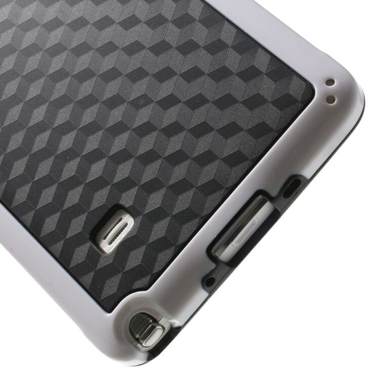 Силиконовая накладка Deexe Cube Pattern для Samsung Galaxy Note 4 - White: фото 4 из 7