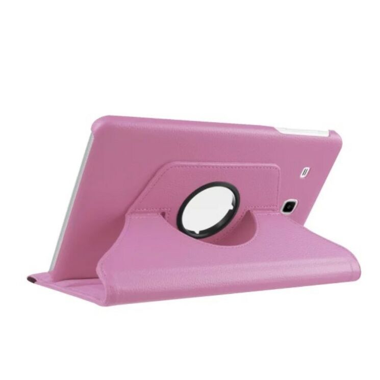 Вращающийся чехол Deexe Rotation для Samsung Galaxy Tab E 9.6 (T560/561) - Pink: фото 5 з 9