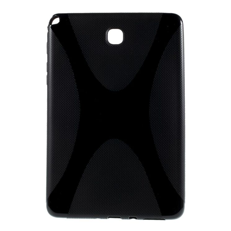 Силиконовая накладка Deexe X-Shaped для Samsung Galaxy Tab A 8.0 (T350/351) - Black: фото 1 из 6