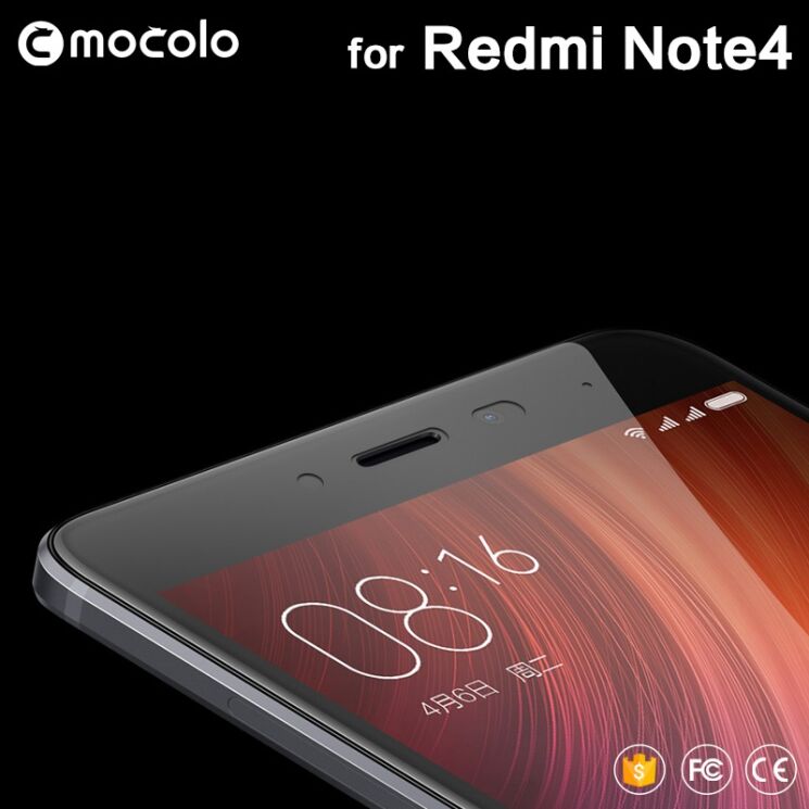 Защитное стекло MOCOLO 3D Silk Print для Xiaomi Redmi Note 4 - Gold: фото 4 из 6