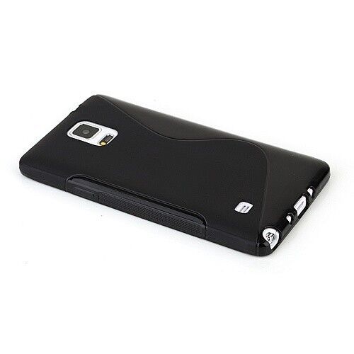 Силиконовая накладка Deexe S Line для Samsung Galaxy Note 4 (N910) - Black: фото 3 з 5