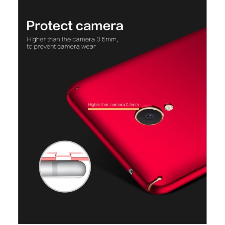 Пластиковый чехол MOFI Slim Shield для Meizu M5s - Gold: фото 7 из 16