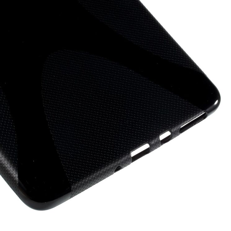 Силиконовая накладка Deexe X-Shaped для Samsung Galaxy Tab A 8.0 (T350/351) - Black: фото 5 из 6
