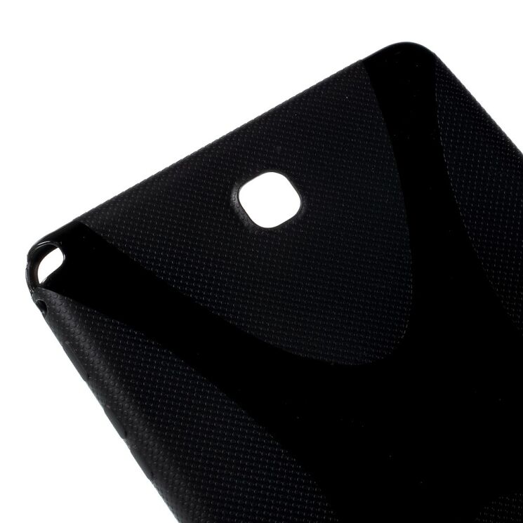 Силиконовая накладка Deexe X-Shaped для Samsung Galaxy Tab A 8.0 (T350/351) - Black: фото 4 из 6