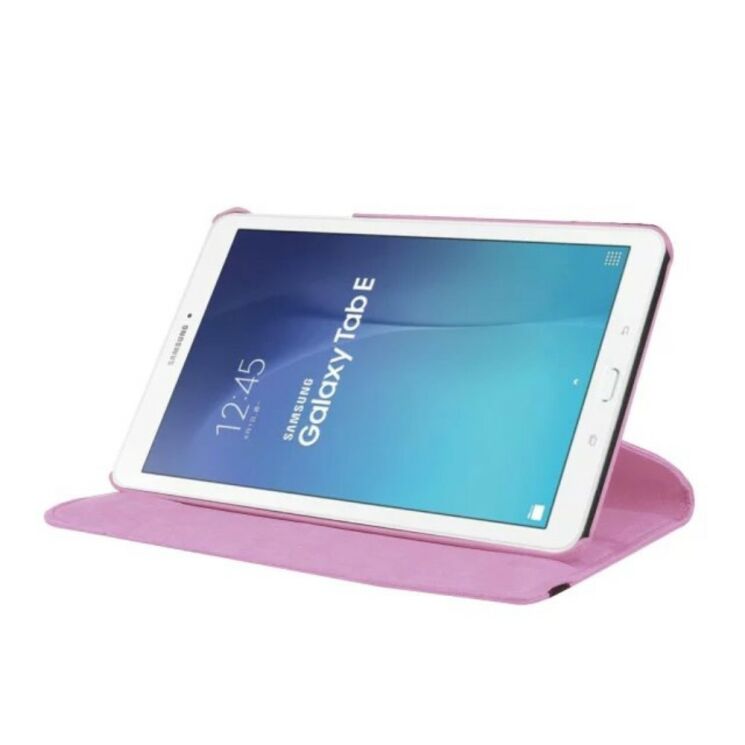 Вращающийся чехол Deexe Rotation для Samsung Galaxy Tab E 9.6 (T560/561) - Pink: фото 4 з 9