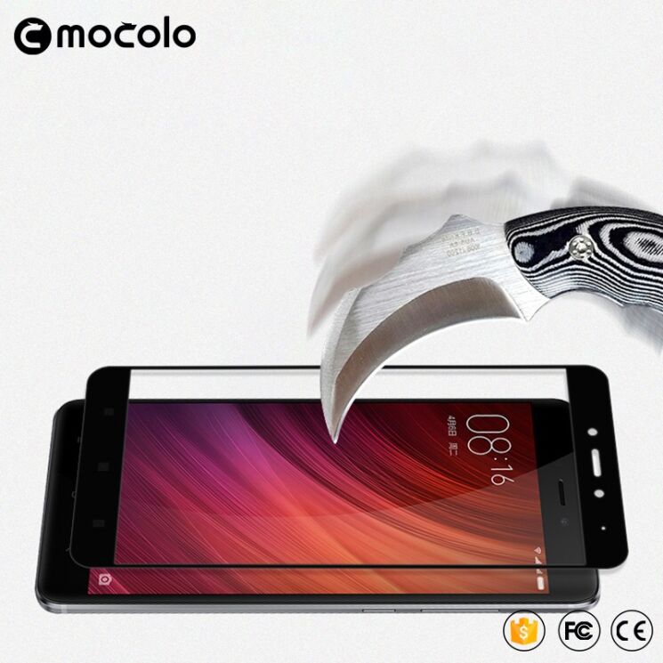 Защитное стекло MOCOLO 3D Silk Print для Xiaomi Redmi Note 4 - Gold: фото 5 из 6