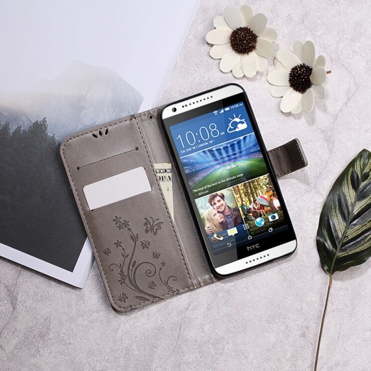 Чехол-книжка Deexe Butterfly Style для Xiaomi Redmi Note 4X - Magenta: фото 5 из 5