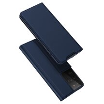 Чехол-книжка DUX DUCIS Skin Pro для Samsung Galaxy S21 Ultra - Blue: фото 1 из 20