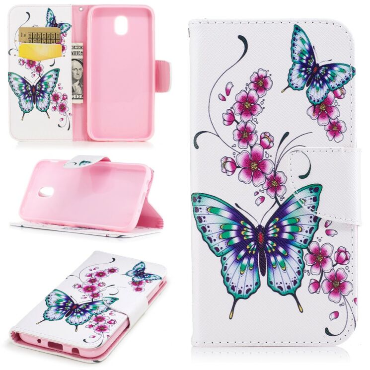 Чехол-книжка UniCase Color Wallet для Samsung Galaxy J5 2017 (J530) - Butterfly in Flowers B: фото 1 из 10