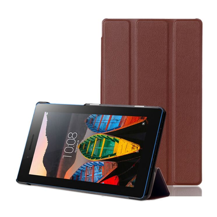 Чохол UniCase Slim для Lenovo Tab 3 710F/710L - Brown: фото 1 з 6