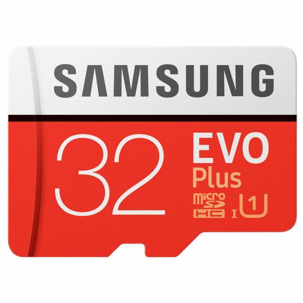 Карта памяти MicroSD Samsung 32GB 10 class EVO PLUS UHS-I + адаптер (MB-MC32GA/RU): фото 1 из 7