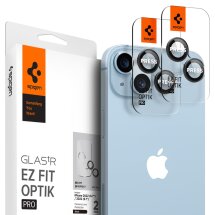 Комплект захисного скла Spigen (SGP) Optik Pro Lens Protector для Apple iPhone 14 / 14 Plus / 15 Plus - Black: фото 1 з 7