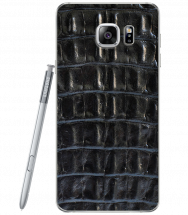 Кожаная наклейка Glueskin для Samsung Galaxy Note 5 - Black Croco: фото 1 з 10