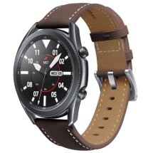 Кожаный ремешок Deexe Genuine Leather для часов с шириной крепления 22мм - Coffee: фото 1 из 2