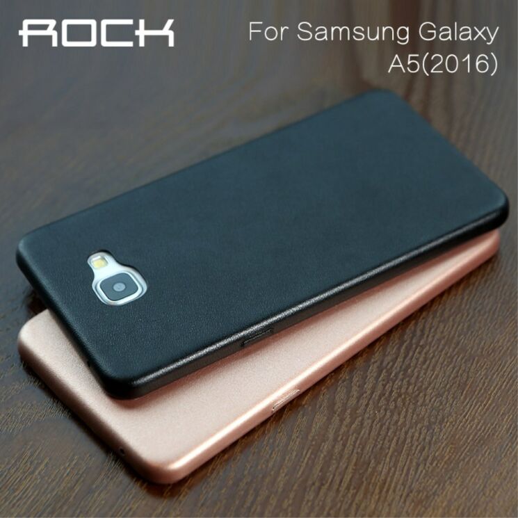 Накладка ROCK Leather Back для Samsung Galaxy A5 (2016) - Black: фото 5 из 7