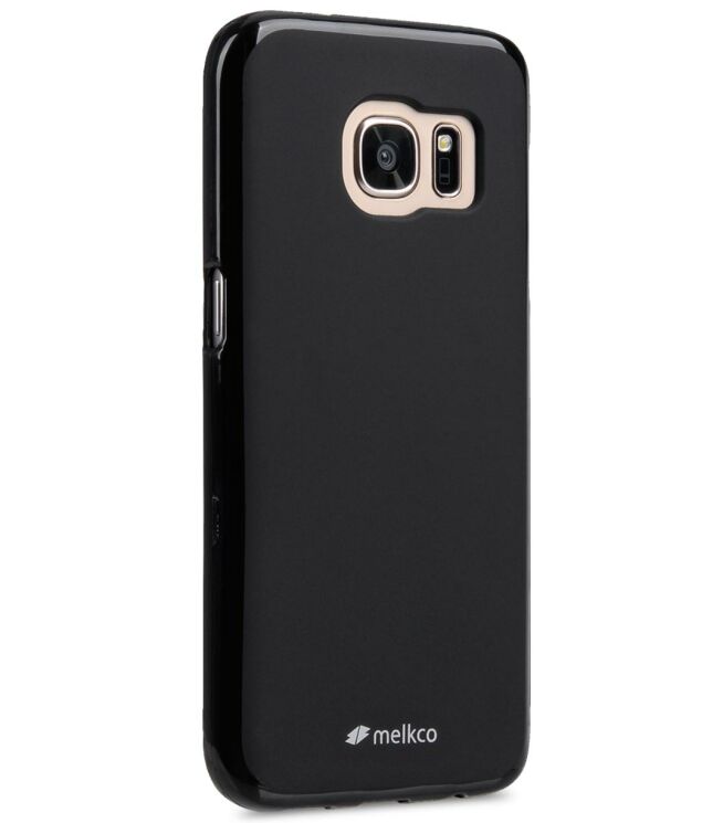 Силиконовая накладка MELKCO Poly Jacket для Samsung Galaxy S7 edge (G935) + пленка - Black: фото 2 из 7