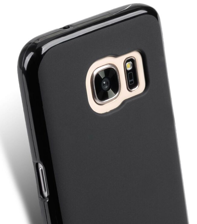 Силиконовая накладка MELKCO Poly Jacket для Samsung Galaxy S7 edge (G935) + пленка - Black: фото 6 из 7