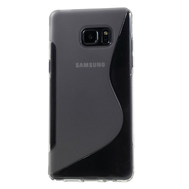 Силиконовый чехол Deexe S Line для Samsung Galaxy Note7 (N930) - Gray: фото 2 из 5