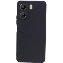 Силиконовый (TPU) чехол Deexe Matte Case для Xiaomi Redmi 13C / Poco C65 - Black: фото 1 из 7