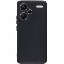 Силіконовий (TPU) чохол Deexe Matte Case для Xiaomi Redmi Note 13 Pro+ - Black: фото 1 з 7