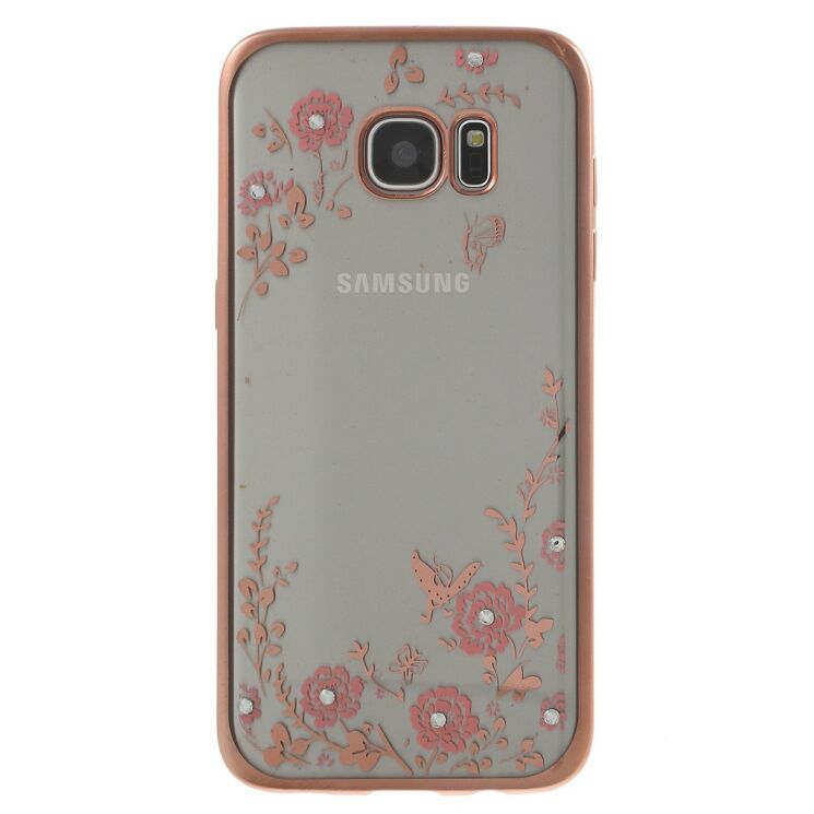 Силиконовый (TPU) чехол Deexe Shiny Cover для Samsung Galaxy S7 Edge (G935) - Gold: фото 2 из 7