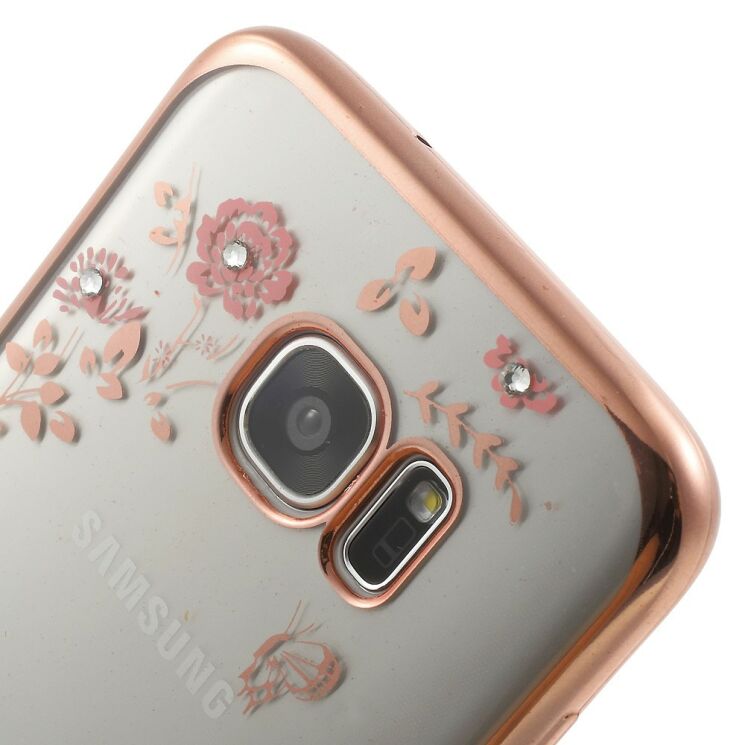 Силиконовый (TPU) чехол Deexe Shiny Cover для Samsung Galaxy S7 Edge (G935) - Gold: фото 5 из 7