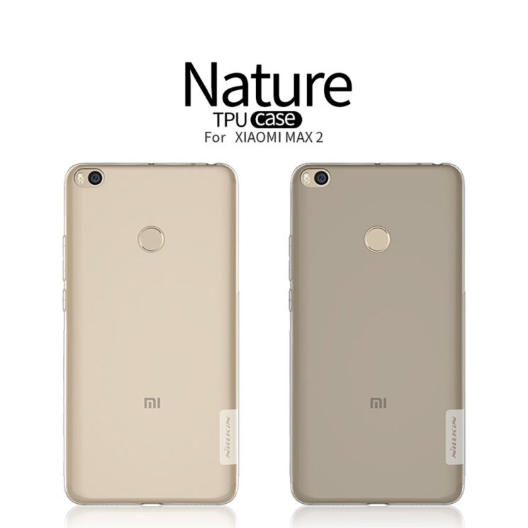 Силиконовый (TPU) чехол NILLKIN Nature для Xiaomi Mi Max 2 - Gray: фото 7 из 13
