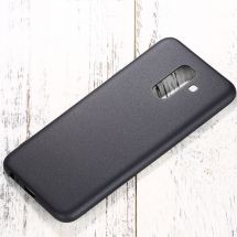 Силиконовый (TPU) чехол X-LEVEL Matte для Samsung Galaxy A6+ 2018 (A605) - Black: фото 1 из 4