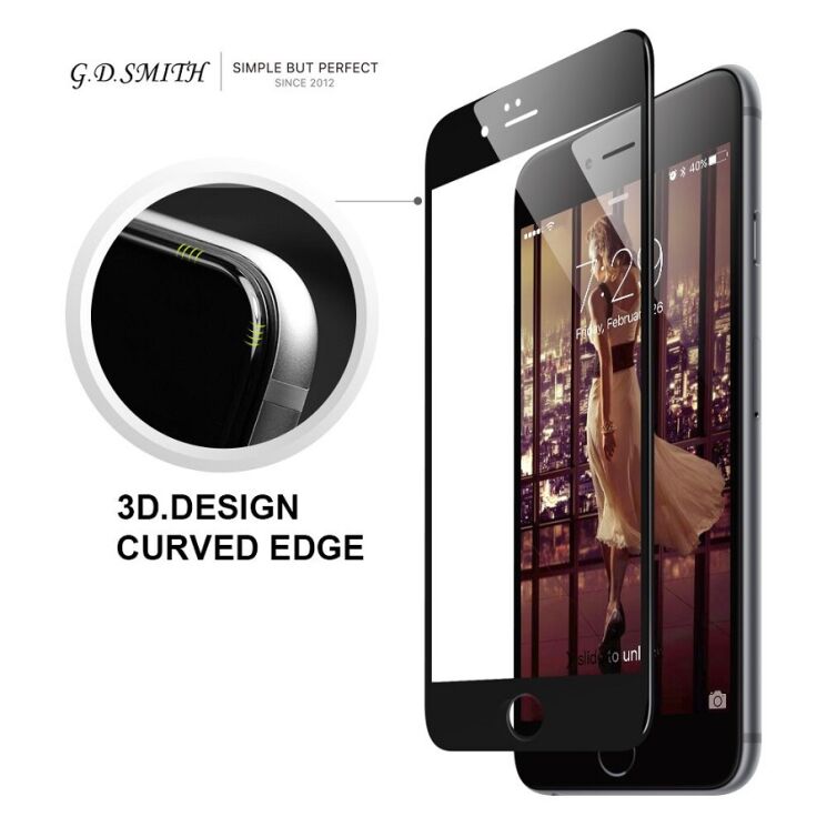 Защитное стекло Deexe 3D CP+ для Meizu M3 Note - Black: фото 2 из 6